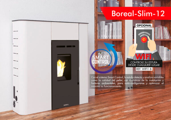 Estufa de pellets Boreal Slim 12