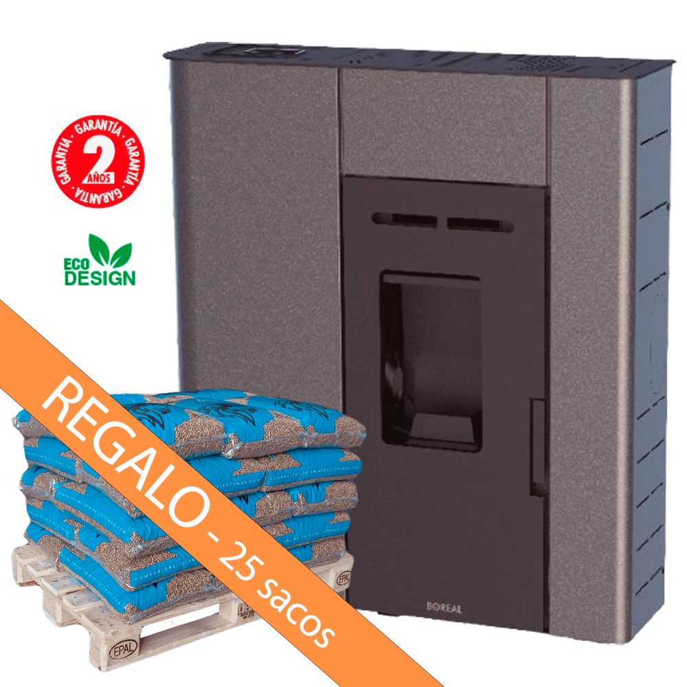 Estufa de pellets Boreal Slim 12