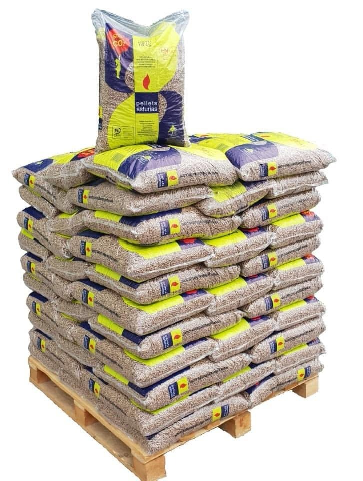 Pellets Asturias - Palet de 72 Sacos de 15 kg